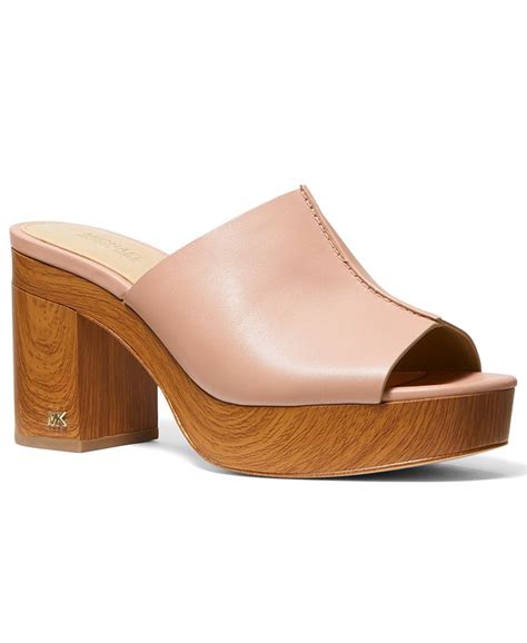 michael michael kors women's aldrich platform mules|Michael Kors amelia.